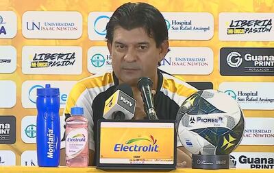 José Saturnino Cardozo, director técnico paraguayo del Municipal Liberia, líder de la Liga de Costa Rica.