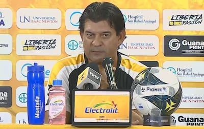 José Saturnino Cardozo, director técnico del Municipal Liberia de Costa Rica.