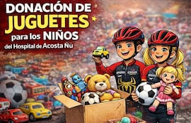 Campaña de donación de juguetes impulsada por un grupo de ciclistas.