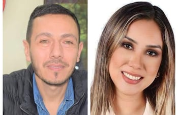 El intendente de Paraguarí, Marcelo Simbrón (Añeteté), y la intendenta de Quyquyhó, Patricia Corvalán (ANR-HC).