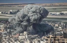 Ofensiva militar de Israel contra el grupo Hezbolá, en un barrio de Beirut, en el Líbano.