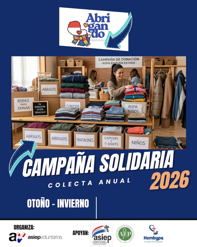 Organizaciones cristianas invitan a sumarse a la colecta solidaria de abrigos por la temporada de frío