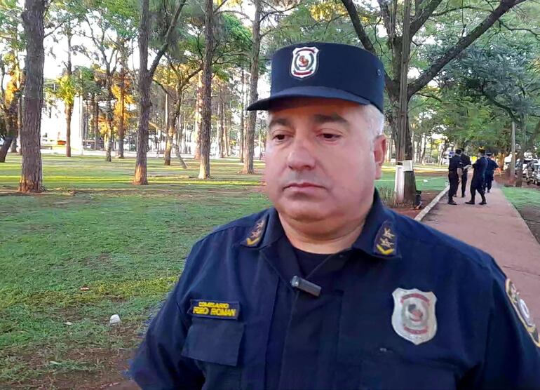 Comisario Pedro Román, subjefe de la Comisaría 15 de Cerro Cora'i.