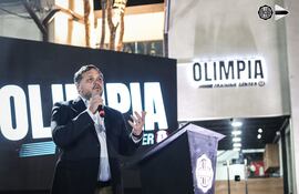 El presidente de Olimpia Rodrigo Nogués.