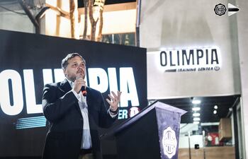 El presidente de Olimpia Rodrigo Nogués.