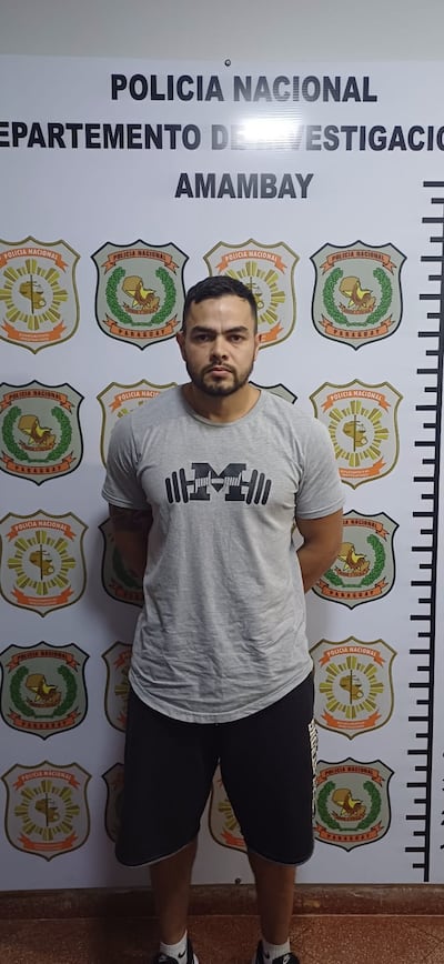 Sergio Denis Sierra Ayala (33), detenido en PJC.