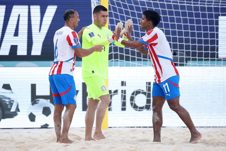 Los Pynandi derrotaron a Mauritania en la tercera y última fecha del Grupo B del Mundial de Fútbol Playa Seychelles 2025 en el The Paradise Arena, en Victoria, Seychelles.