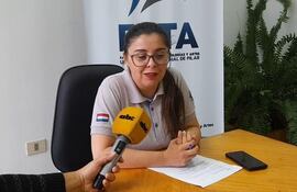 Tania Riveros, coordinadora del evento de divulgación científica en la Universidad Nacional de Pilar (UNP).