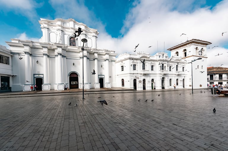 Popayán, Cauca, Colombia. Catedral Basílica de Nuestra Señora de la Asunción de Popayán.