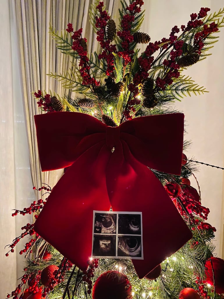 Con esta tierna postal, Óscar Romero y Jani González anunciaron la próxima llegada de su segundo hijo. (Instagram/Óscar Romero)