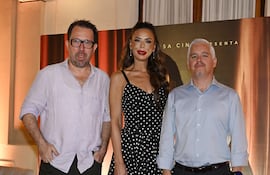 Marcelo Martinessi, Belén Vierci y Sebastián Peña.