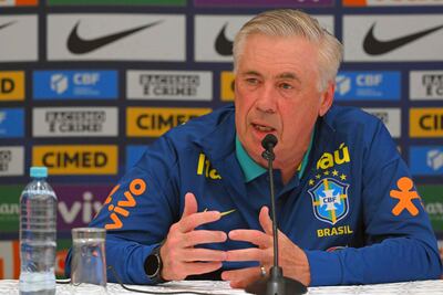 El entrenador italiano. Carlo Ancelotti, seleccionador de Brasil.