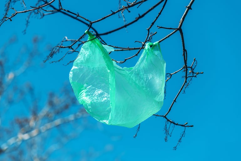 Bolsa de plástico.