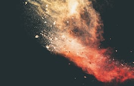 Explosión de un meteoro, imagen ilustrativa.