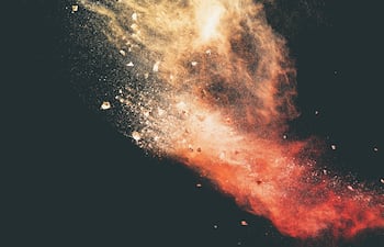 Explosión de un meteoro, imagen ilustrativa.