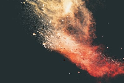 Explosión de un meteoro, imagen ilustrativa.