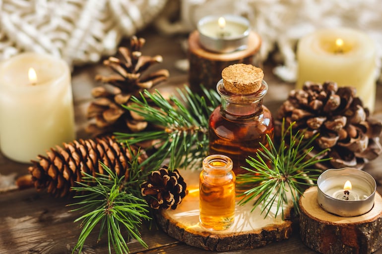 Aroma a pino en Navidad.