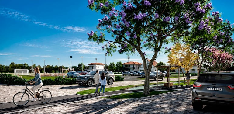El proyecto incorpora espacios recreativos, deportivos, áreas verdes y una bicisenda de 2.000 metros en un barrio abierto.