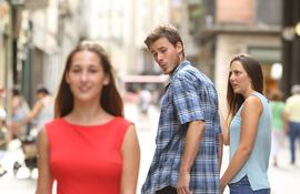 La imagen que se hizo viral en las redes sociales sobre la infidelidad.