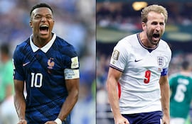 El delantero de Francia, Kylian Mbappé y el atacante de Inglaterra, Harry Kane, dos de los grandes protagonistas que tendrá el duelo entre Francia e Inglaterra por el tercer puesto de la Copa del Mundo de 2026 en el Miami Stadium en Miami