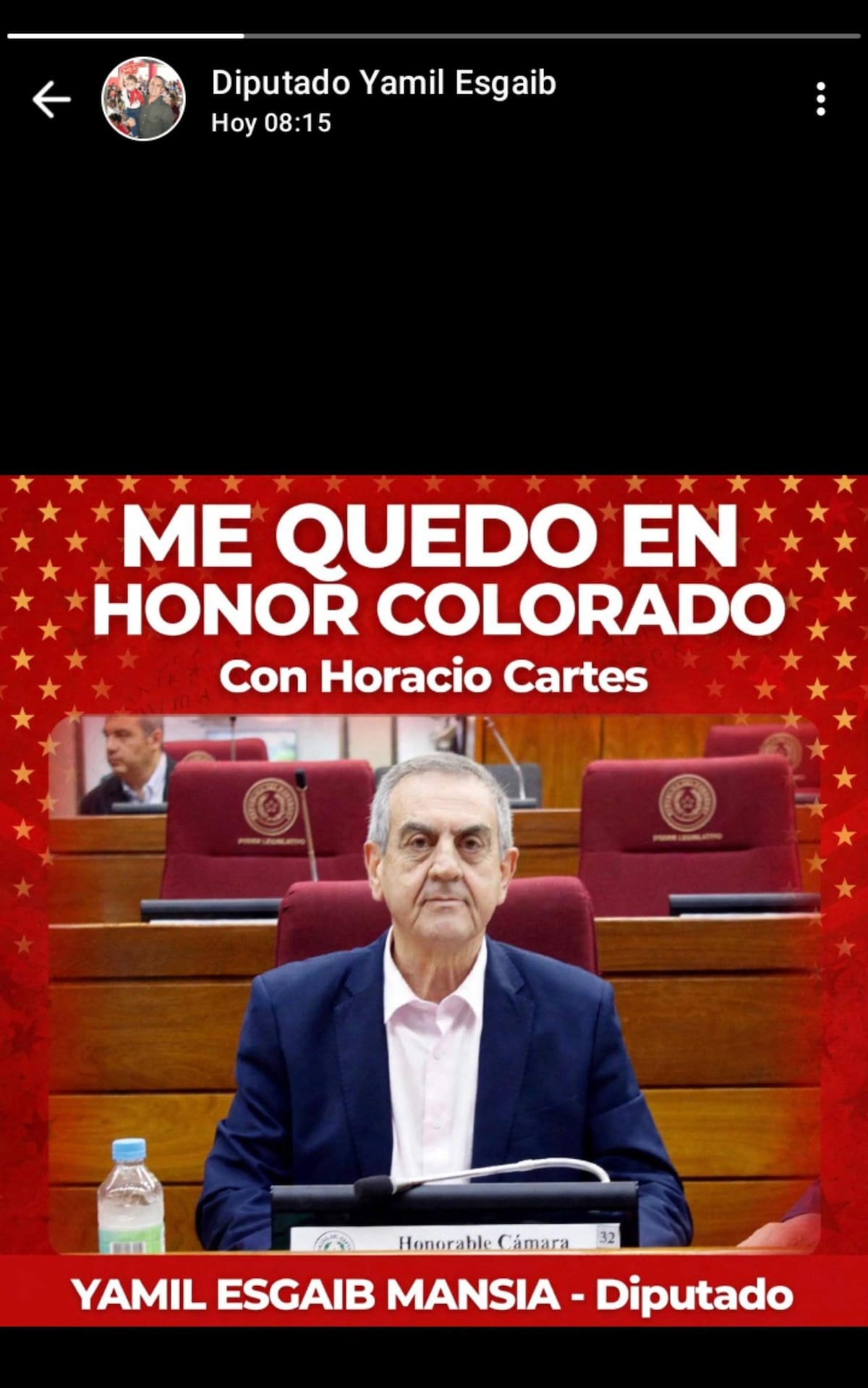 Yamil Esgaib se ratifica como el “primer cartista” en Diputados