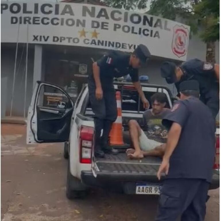 Testigos y las imáganes captadas por una cámara de seguridad ayudaron a la rápida identificación del presunto autor del crimen ocurrido en Saltos del Guairá, el domingo último.