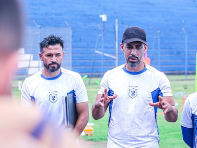 Eduardo Ledesma, entrenador del Club 2 de Mayo. (Foto gentileza).