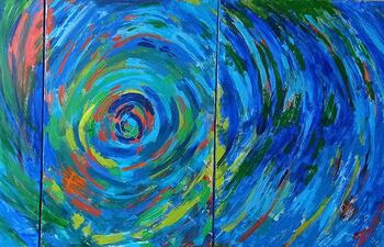 Una obra de la artista Nery Iriberri que integra la muestra que será habilitada este miércoles en la Manzana de la Rivera.