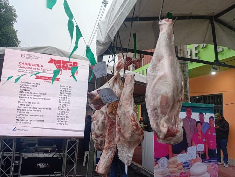 Ofertan más de 10.000 kilos de carne vacuna en Tacumbú: estos son los precios