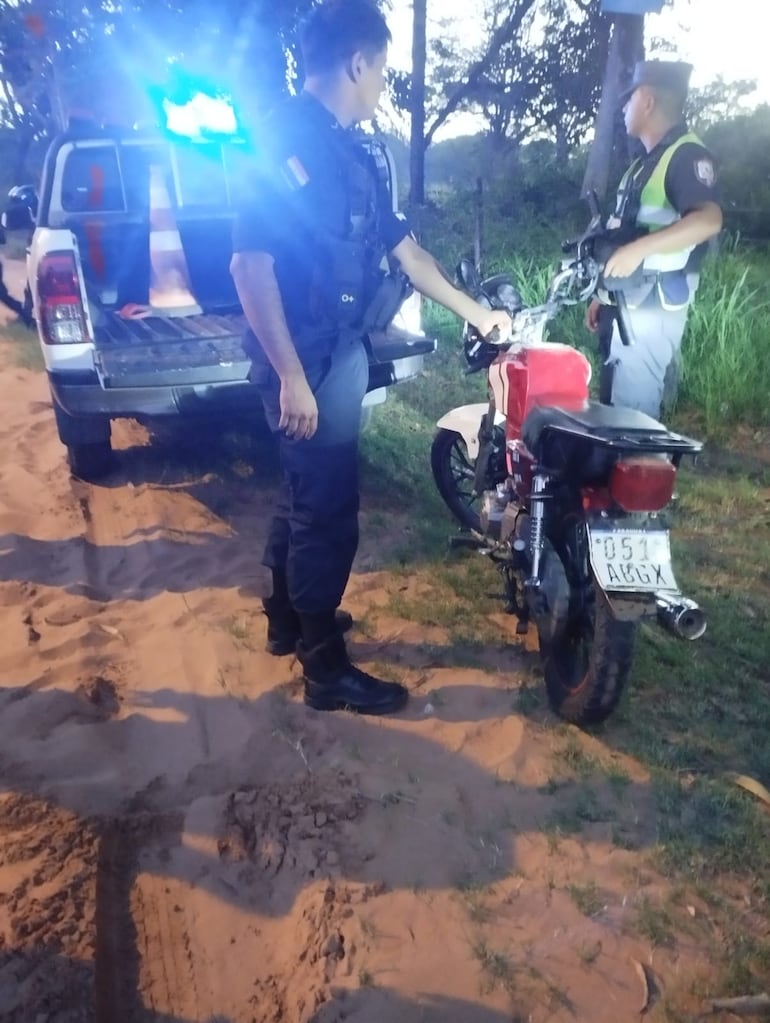 Ypane asalto motocicleta