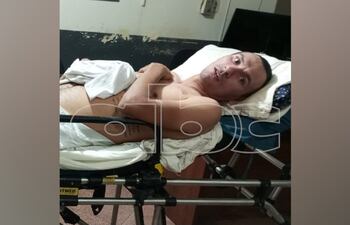 Roberto David Cardozo Rojas estaba postrado en cama, a consecuencia de las heridas que tenía.