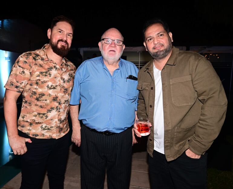 Rómulo Filippini, Emilio Bellassai y Fernando Patiño.