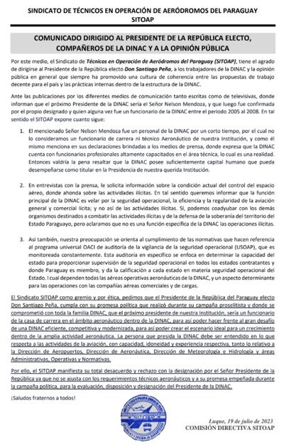 Nelson Mendoza ni siquiera asumió y ya quieren cambiarlo.
