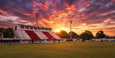 Estadio Isidro Roussillón del Benjamín Aceval de Villa Hayes, sede del partido contra Martín Ledesma de Capiatá que podría ser consagratorio.