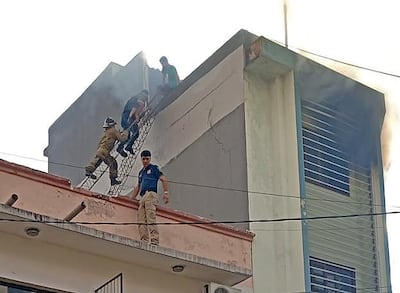 Incendio en edificio del microcentro de Asunci? ,Gentileza 07-01-2026 ,Gentileza 07-01-2026