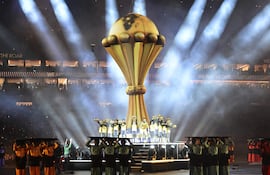 Ceremonia inaugural de la Copa África de Naciones, en la previa del duelo entre Marruecos e Islas Comoras en Rabat.