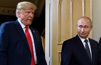 El presidente de los Estados Unidos, Donald Trump, y el presidente ruso, Vladímir Putin.