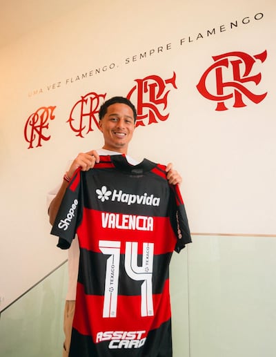 Anthony Valencia, nuevo futbolista del Flamengo.
