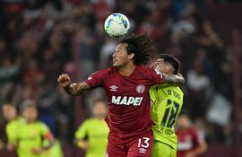 El paraguayo José María Canale (29) fue clave en la clasificación de Lanús a la final de Asunción.