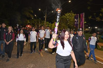 El Fuego Panamericano iluminó el parque de la SND.