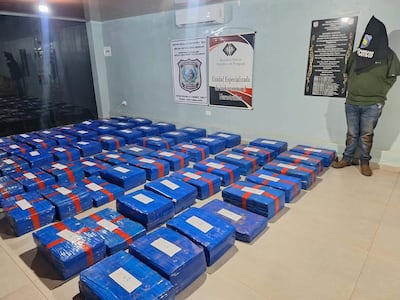Durante la captura de Juan Marcos Godoy Cantero (19), se incautó en total 1.588 kilos de marihuana.