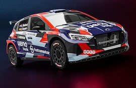 Así luce el Hyundai i20 N Rally2 que será utilizado, a partir de este año, por Augusto Bestard.