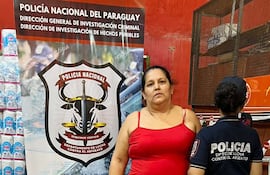 Sonia Elizabeth Bogado Araújo, considerada "reina del abigeato", liberada por una jueza de Paraguarí.