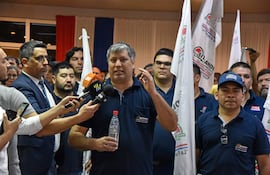 Acto de posición del nuevo presidente de la ANDE central.