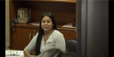 La neponovia  Gessica Maribel apareció hoy en su puesto laboral.