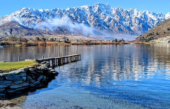 Montañas nevadas, Queenstown, Nueva Zelanda.