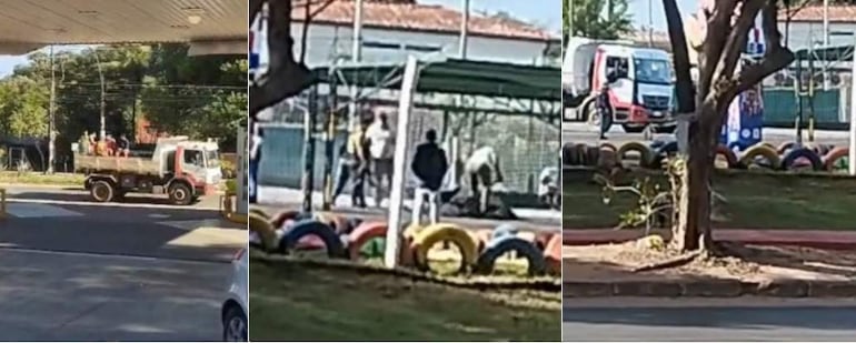 Municipalidad de Asunción: usan camiones y asfalto para campaña oficialista, denuncian - Nacionales