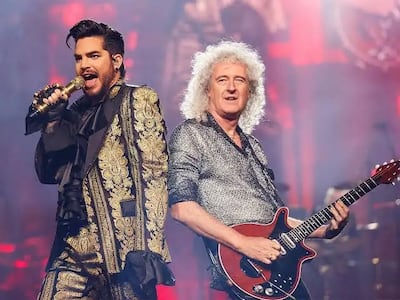 Adam Lambert y Brian May.