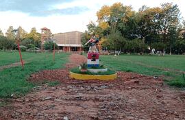 Los trabajos de restauración de la Iglesia jesuita de San Joaquín pararon en un punto crítico de la obra.