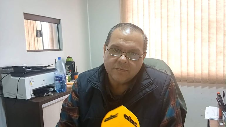 Licenciado Luis Martínez, jefe de Tránsito de la Municipalidad de Pedro Juan Caballero.